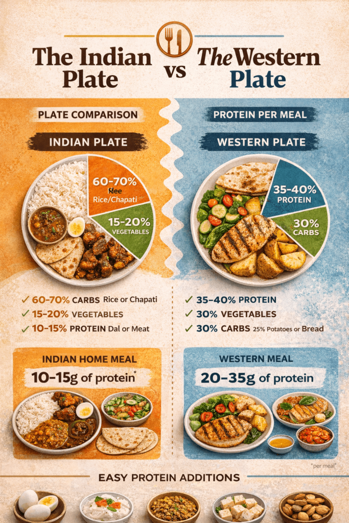 The Indian Plate vs The Western Plate: A Protein Perspective